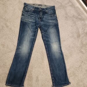 Buckle Black 9 Fit Men's Classic Blue Straight Jeans 36x36